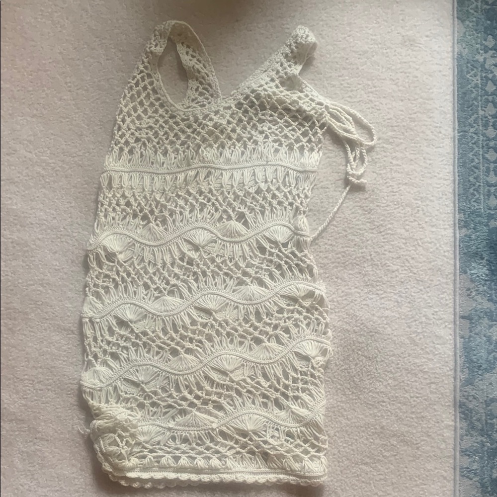 crochet bikini cover up dress